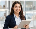 Buyer reviewing a product catalog